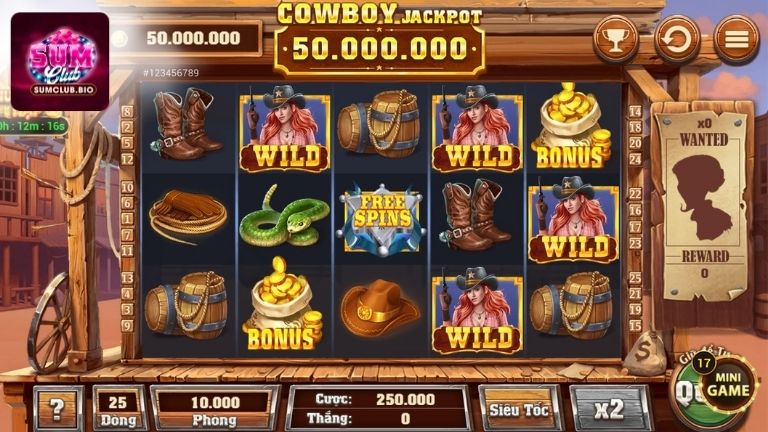 Các tính năng đặc biệt trong trò Huyền thoại Cowboy SumClub
