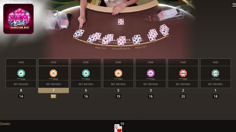 Chiến thuật chơi BlackJack tại cổng game SumClub