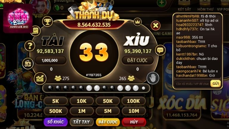 Giới thiệu đôi nét về Tài Xỉu SumClub