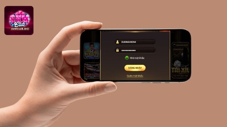 Hướng dẫn đăng nhập SumClub trên ứng dụng