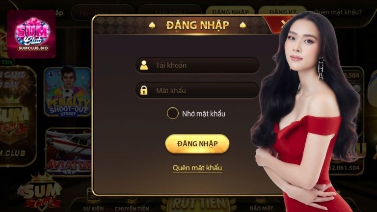 Hướng dẫn đăng nhập SumClub trên website