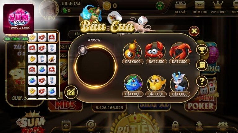Thử vận may với Bầu Cua – Đồ họa sống động, thưởng liền tay